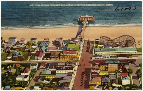 File:Air view of Old Orchard and Ocean Pier, Old Orchard Bea