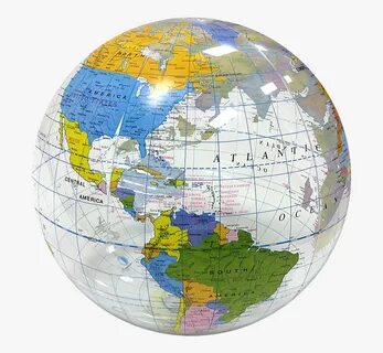 Largest Selection Of Beach Balls - Clear Picture Of Globe , 