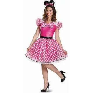 Pink Minnie Mouse Glam Women's Adult Halloween Costume - Wal