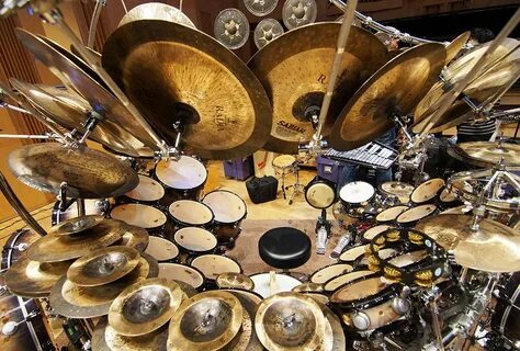 Terry Bozzio's drum kit. "It's like, how many more drums cou