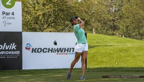 Jaye Marie Green at second tee, 2018 LPGA Volvik Championshi