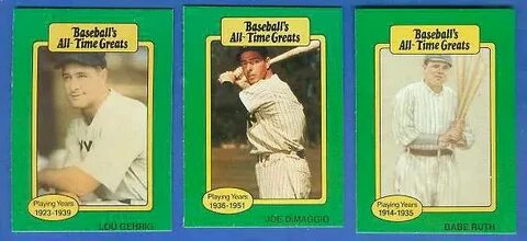 Trading Cards Baseballs All-Time Greats Baseball Card Set Fa