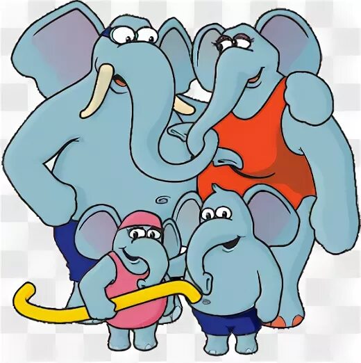 Family Elephant Clipart - lolpoopo