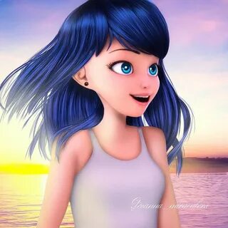 Marinette with hair down Miraculous Amino