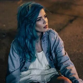 Untitled Halsey, Halsey hair, Blue hair