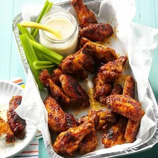 Spicy Chicken Wings with Blue Cheese Dip Recipe Chicken wing