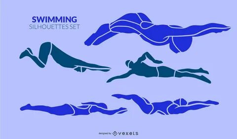 Swimming silhouette Graphics to Download