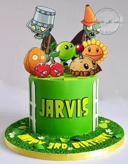 Plant vs Zombies single tier Cake.