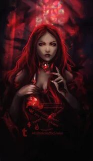 Pin by Willow Moon on Red haired Fantasy art women, Vampire 