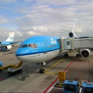 KLM Flight KL621 AMS - ATL - Самолет в Schiphol