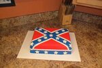 11 Rebel Flag Groom Cakes Photo - Confederate Flag Cake, Reb