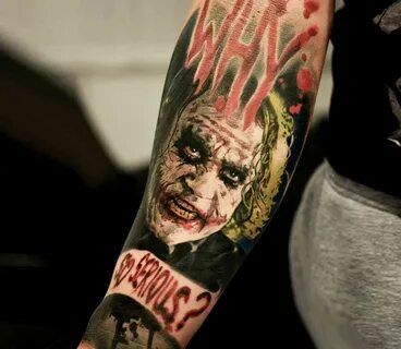Joker tattoo by Michal Ledwig Photo 25790