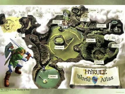 Ocarina Of Time Map Poster