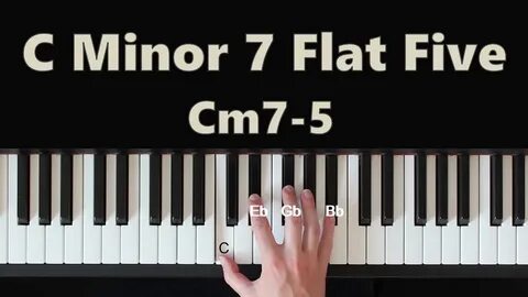 How To Play C Minor 7 Flat Five (Cm7-5) Chord On Piano - You