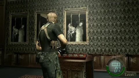 Resident Evil 4 painting galary puzzle - YouTube