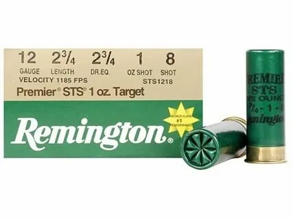 Remington Premier STS Target Ammo 12 Ga 2-3/4 1oz #8 Shot Bo