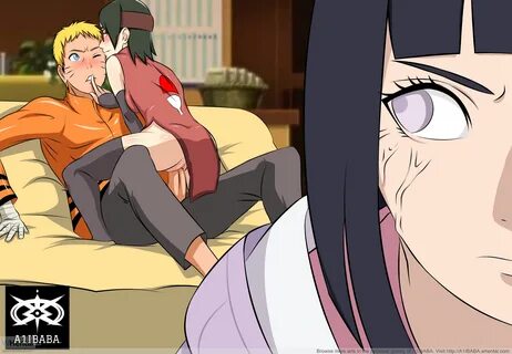 Naruto, Sarada and Hinata - A1ibaba - Naruto