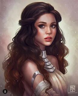 Serafleur.art Star Wars Padme Digital art girl, Character po