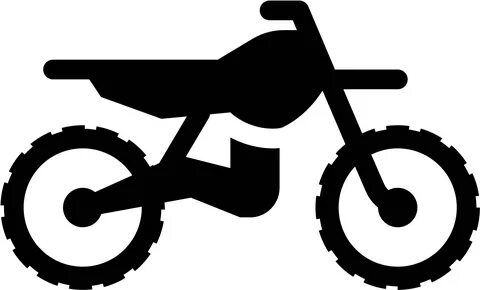 Dirt Bike Filled Icon - Dirt Bike Icon Clipart - Full Size C