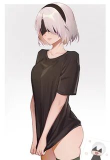 Masaüstü : Anime girls, dijital sanat, Resim, 2B, Portre ekr