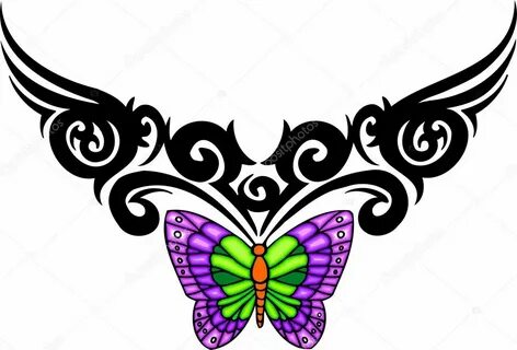 Tribal butterfly tattoo. Stock Vector Image by © Digital-Cli