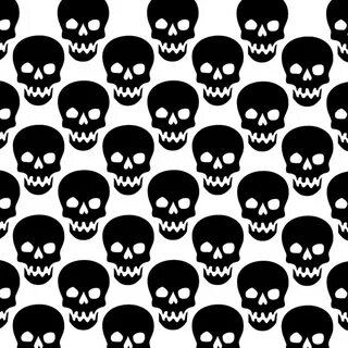 Skull Pattern Black skulls wallpaper, Skull wallpaper, Black