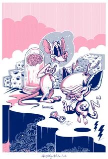 Pinky and The Brain - 90'z Screenprint Exhibition by KRÜW Be