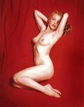 Marilyn Monroe Nude On Red Velvet - Photo #25