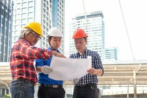 Architect Worker Holding Yellow Helmet a for Workers Stock I