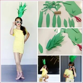 DIY Pinapple Costume Idea How to Make a Fun Pinapple Headdre