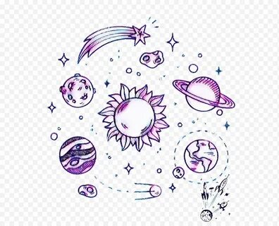 Planet, Menggambar, Luar Angkasa, Doodle, Bintang, Luar Angk