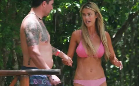 Christina Anstead Sizzles in Pink Bikini at a Natural Swimmi