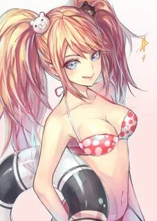 Safebooru - 1girl :q alternate costume bikini blonde hair bl