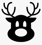 Reindeer - Reindeer Head Svg Free, HD Png Download - kindpng