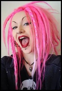 Pin by Squeak Machine on Knots of Color: alt hair Pink hair,