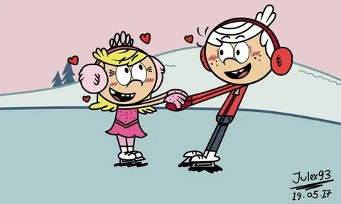 Lincoln and Lola rollerblading (color) by Julex93 on Deviant