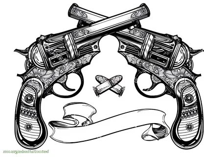 Tattoo Of A Gun - Tattoos Concept