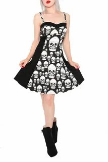 Royal Bones Muerte Skulls Black Dress Hot topic clothes, Sku