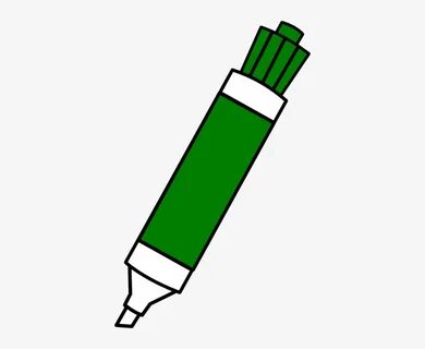 Green Dry Erase Marker Art At Clker - Marker Clip Art - Free