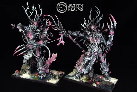 CoolMiniOrNot - Wood Elves Treemen japanese cherry blossom s