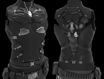 ArtStation - WIP----- Cyber Police, Zhang Yimin Armor concep