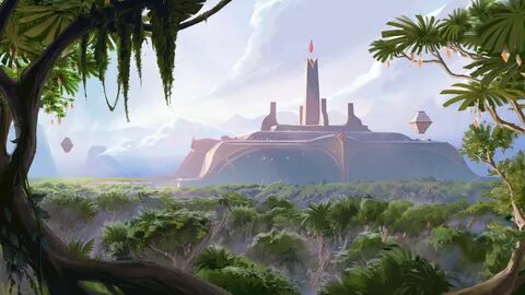 ArtStation - Ixtal, Efflam Mercier Fantasy landscape, League