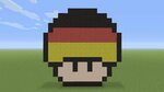 Minecraft Pixel Art - German Flag Mushroom Pixel art, Minecr