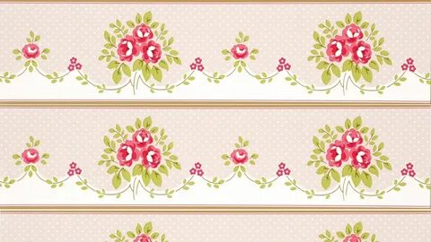 Shabby Chic Wallpaper Border shabby chic wallpaper -floral-b