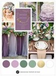 Pair Lavender with shades of green and gold for a lovely wed