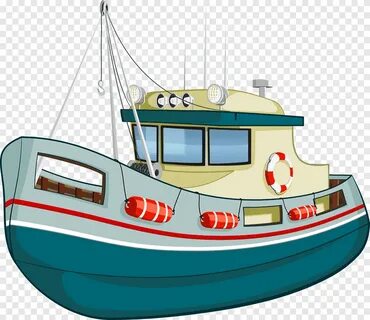 Рыболовное судно Лодка, лодка рыба, карикатура, транспортное