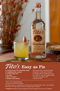 Tito's Easy As Pie Recipe Recipe Christmas drinks, Mixed drinks recipe...