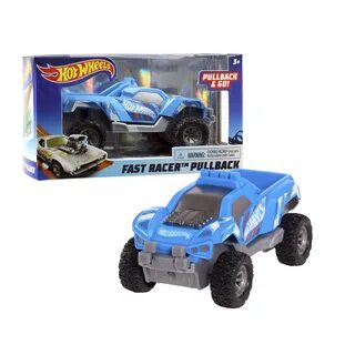 Hot Wheels Pull Back Racers - Blue Dawgzilla, Ages 3+ - Walm