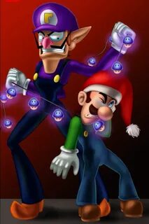 Luigi:Merry Christmas!!! Waluigi:Shut up!!! Super mario worl
