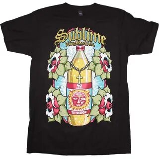 Men's Sublime Sun Bottle Soft T-Shirt Black - Walmart.com